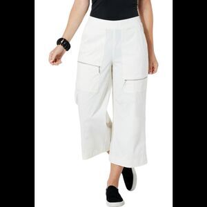 WynneLayers Bengaline Zipper Cropped Pant Cloud - Regular